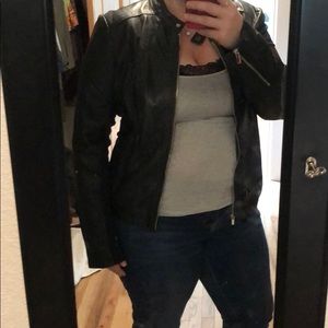 Faux leather Kenneth Cole moto jacket